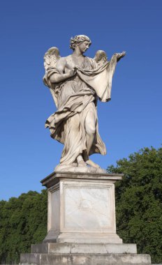 Meleklerin Köprüsü 'ndeki Melek (Ponte Sant' Angelo), Roma, İtalya