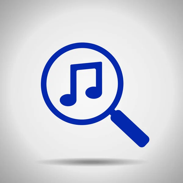 Buscar música icono de la canción — Vector de stock