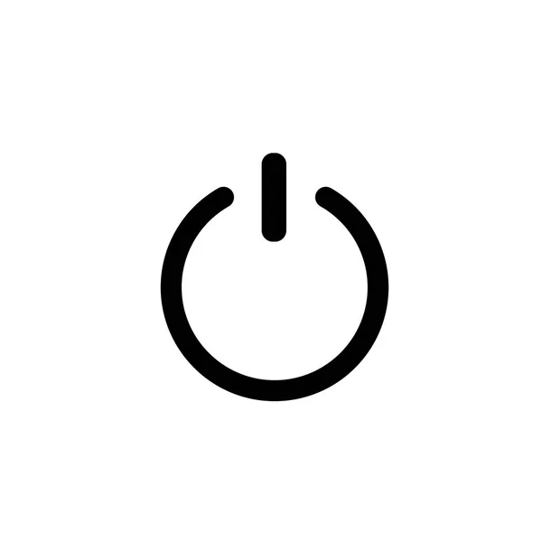 Symbol für Stillstand. Einfaches Symbol ausschalten — Stockvektor