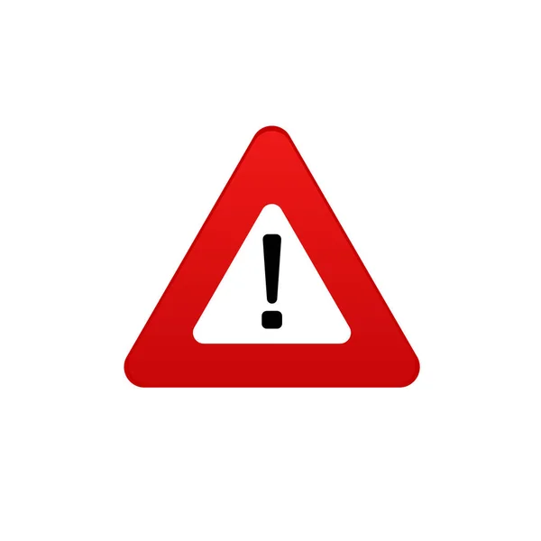 Icona di pericolo. Simbolo vettore del segno di pericolo. Segnale di stop — Vettoriale Stock