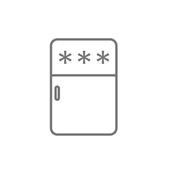 Icône du réfrigérateur. réfrigérateur symbole simple. Frigo vectoriel — Image vectorielle