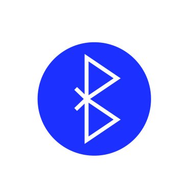 Bluetooth simgesi vektör simgesi. Kablosuz bağlantı işareti 