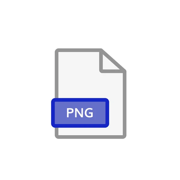 Ikonen för PNG-fil. Grafiska dokument i png-format — Stock vektor