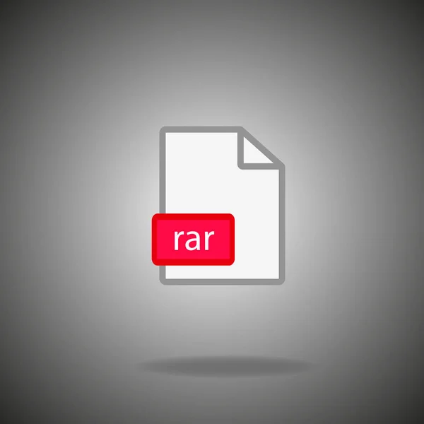 RAR αρχείο αρχείο εικονιδίου — Διανυσματικό Αρχείο