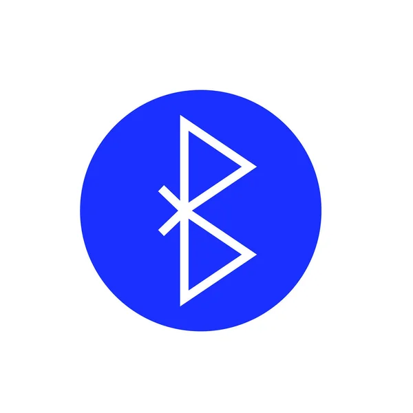 Symbole Bluetooth icône vectorielle. Panneau de connexion sans fil — Image vectorielle