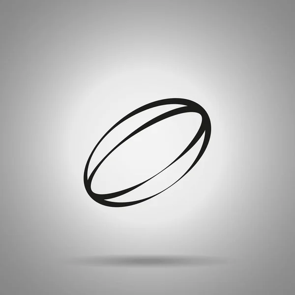 Icône de balle de rugby. Symbole vectoriel de balle de rugby — Image vectorielle
