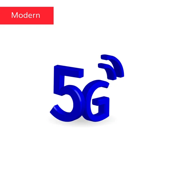 5 g 벡터 3d 기호입니다. 5 g — 스톡 벡터