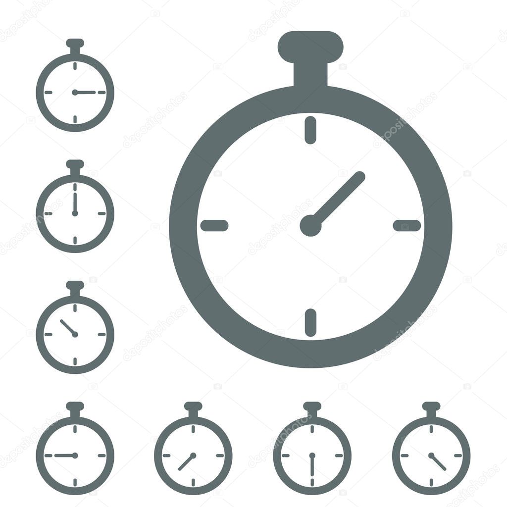 stopwatch icon  vector 