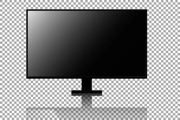 Realistische 4k tv Vektor TV-Bildschirm-Attrappe — Stockvektor