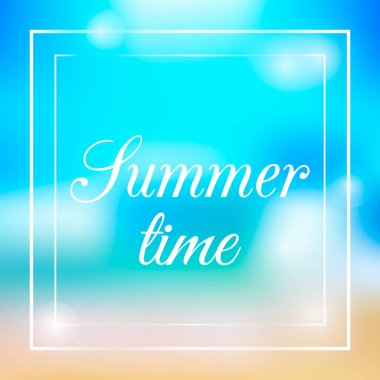 Yaz zamanı vektör illüstrasyonu 