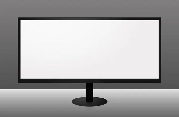 Monitor format besar dengan 21 sampai 9 sisi - Stok Vektor