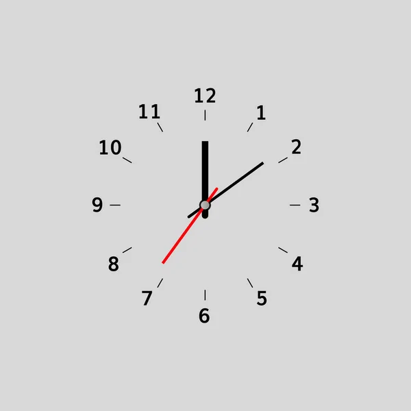 Современный дизайн плоских часов — стоковый вектор