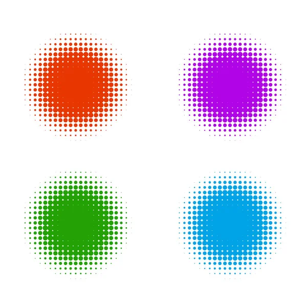 Félárnyék színű bannerek vektor — Stock Vector