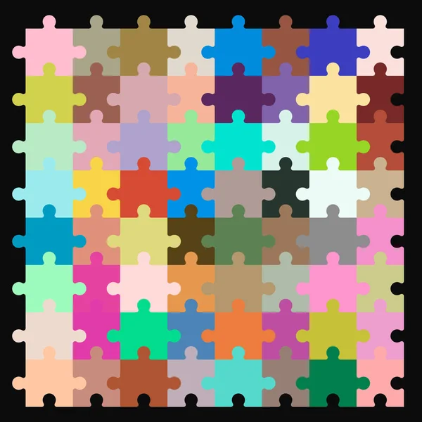 Nahtloser Puzzle-Muster-Vektor — Stockvektor