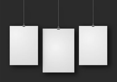 Kağıt poster mockup tasarım 