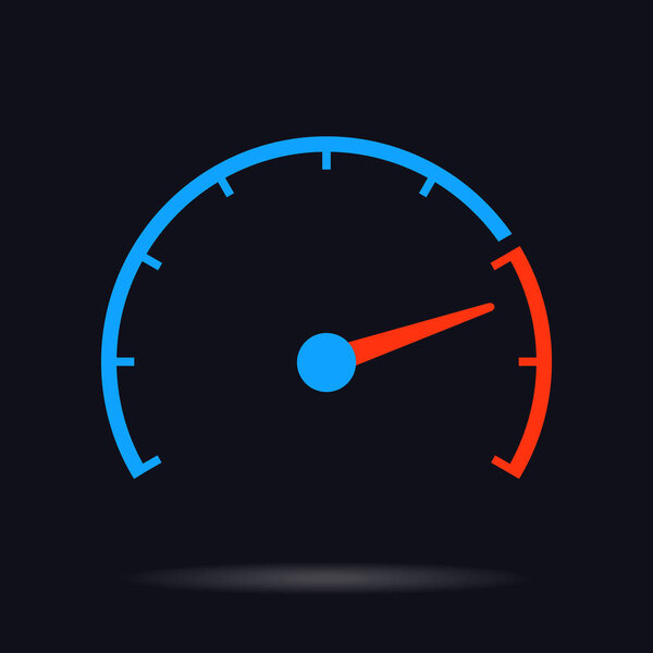 speed test vector  circle illustration 