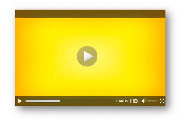 Interface de vídeo player play bar design —  Vetores de Stock