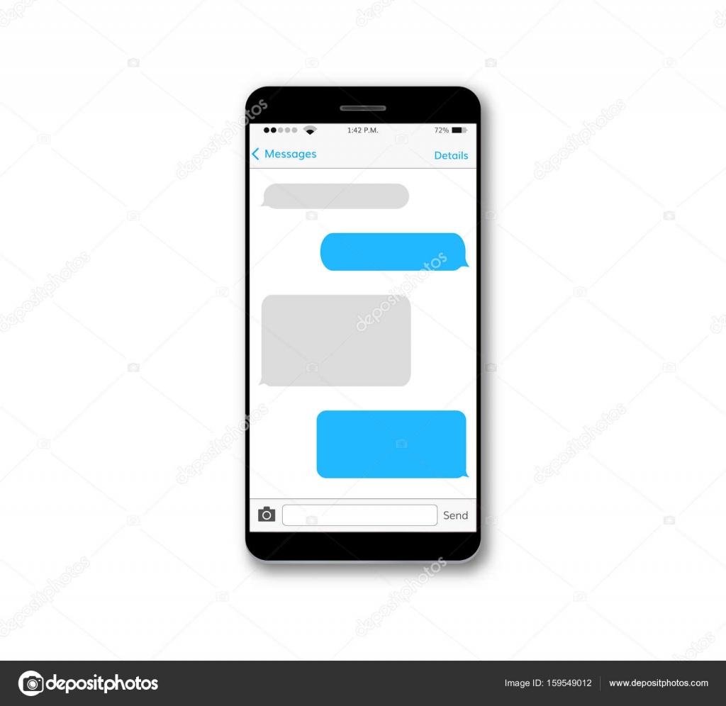 Message text box mobile phone screen Stock Vector Image by ©DeziDezi