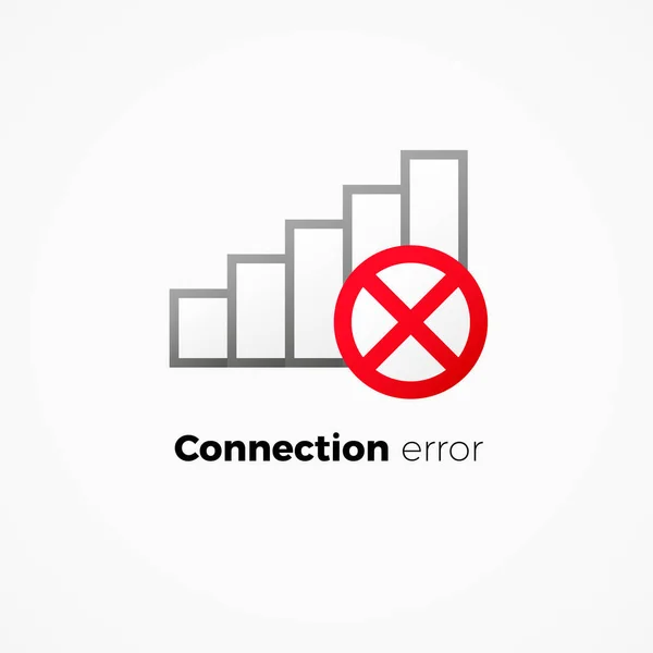 Icono de error de conexión a Internet — Archivo Imágenes Vectoriales