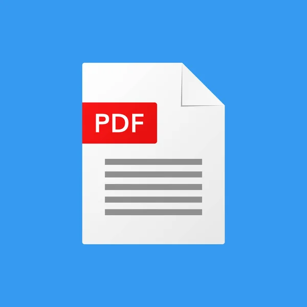 PDF vektoros illusztráció pdf formátumban — Stock Vector