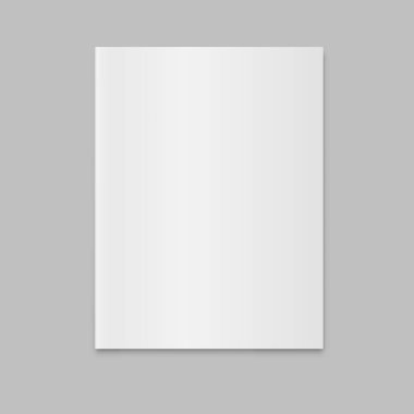 boş kapalı dergi gazete vektör mockup 