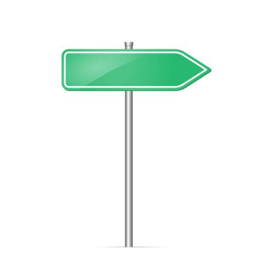 Yol işaret boş mockup vektör 