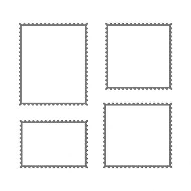 posta pulu vektör boş mockup  