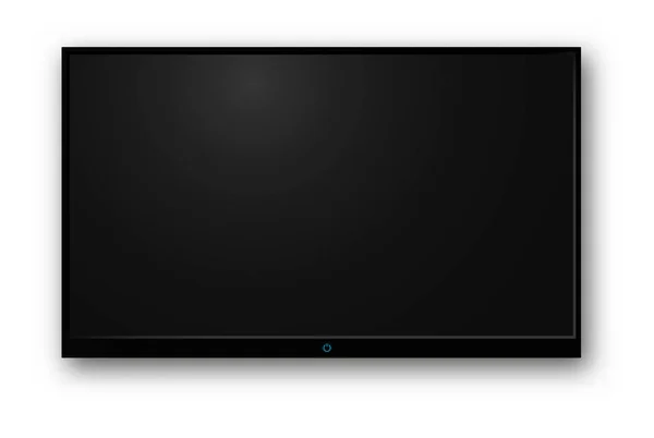 TV pantalla en blanco moderna — Vector de stock