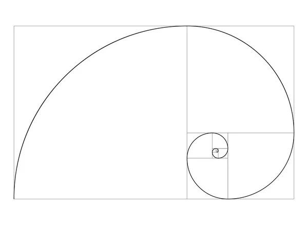 Modèle de ratio d'or vecteur — Image vectorielle