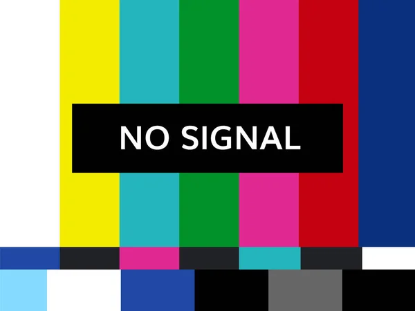 Tv sem desenho de sinal ilustração vetorial —  Vetores de Stock