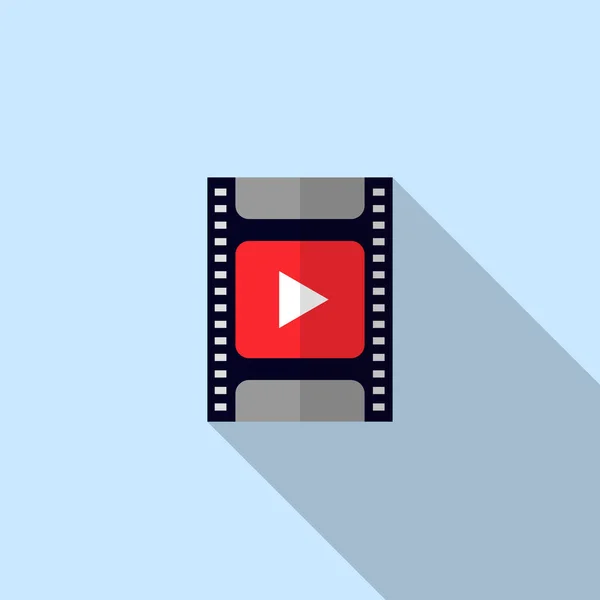 Video icono película tira de película — Vector de stock