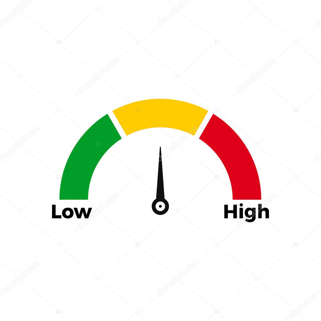 speed meter scale icon