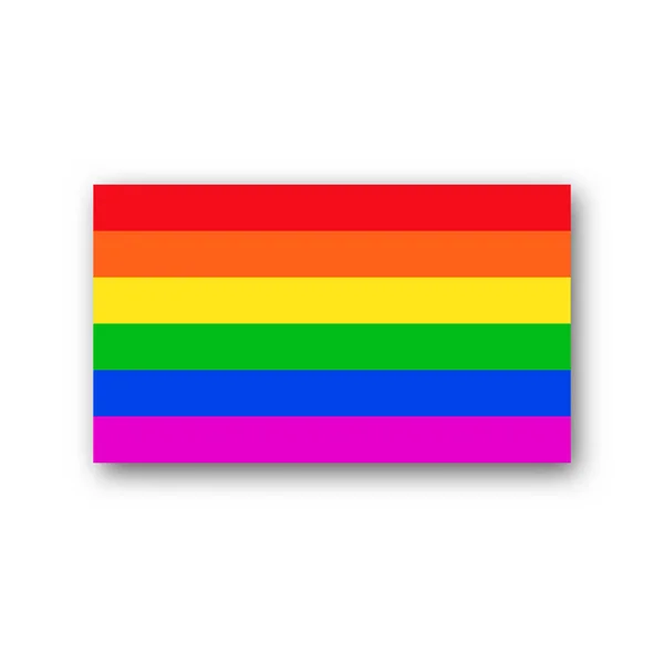 ЛГБТ-вектор с радужным флагом — стоковый вектор