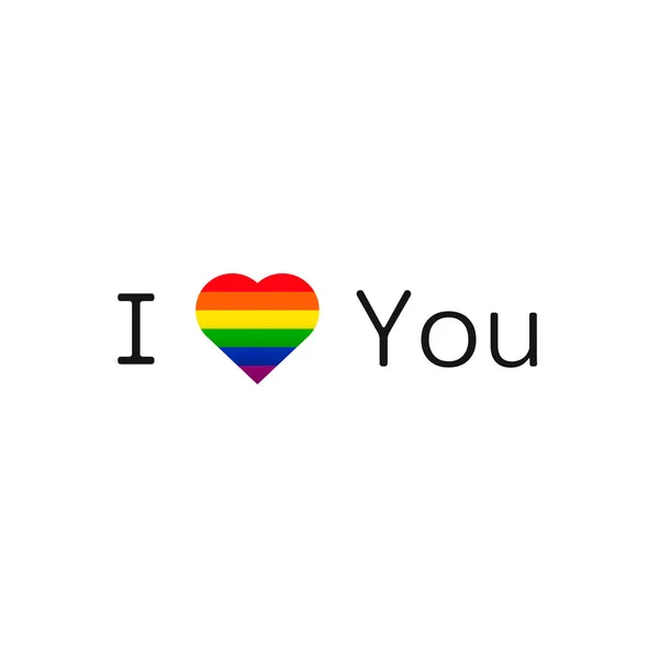 Lgbt love  gay pride symbol — Stock Vector