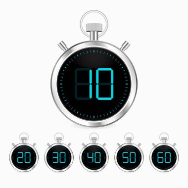 3D gerçekçi kronometre vektör 