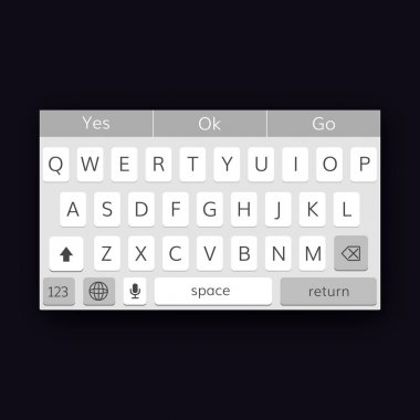 telefon qwerty klavye