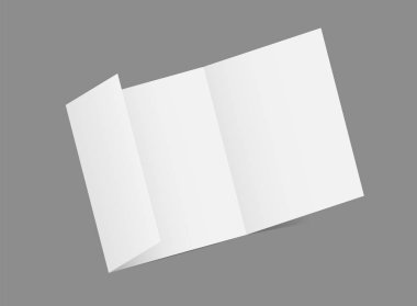 3D broşür mockup vektör