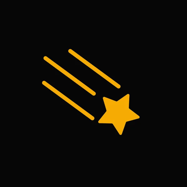 Falling Star Vector Icon — Stockvector