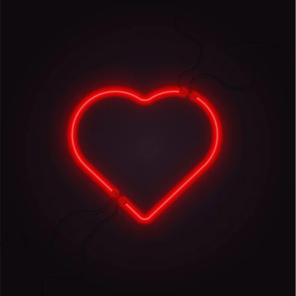 Neon kalp vektör