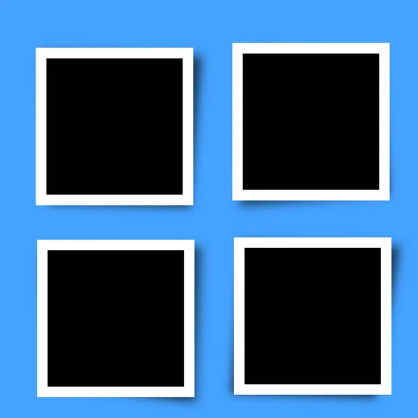 Set of Retro photo frames — Stock Vector