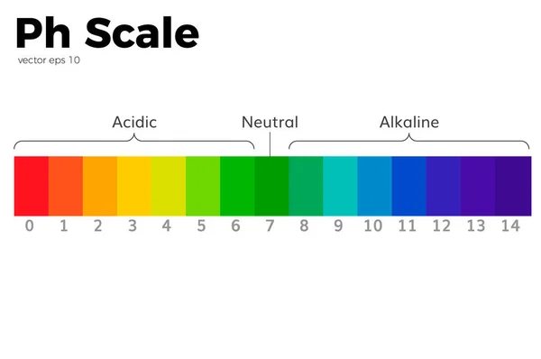 La escala de pH — Archivo Imágenes Vectoriales