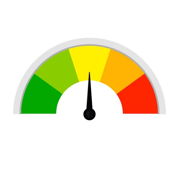 Medidor de satisfacción del cliente — Archivo Imágenes Vectoriales