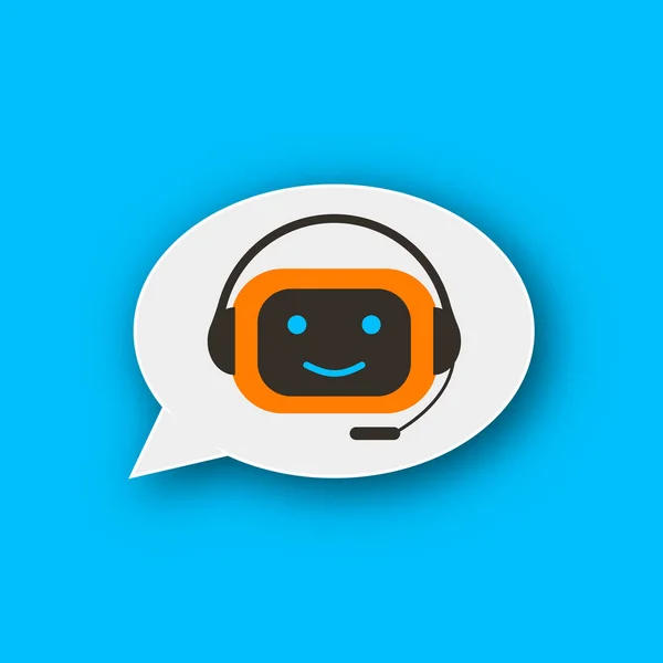 Ikon konsep Chatbot Stok Ilustrasi 