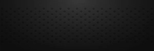 Dunkler Hintergrund mit schwarzen Kreisen mit Schattierungen. — Stockvektor
