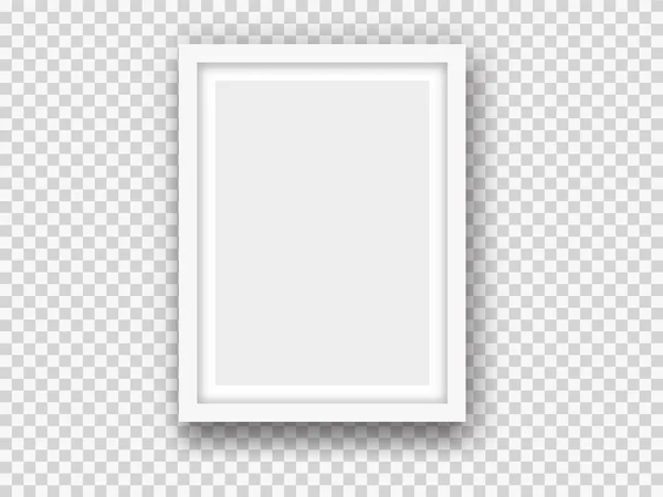 Imagen en blanco o marco de fotos maqueta — Vector de stock