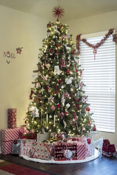 Amerikaanse Kerstmis thuis — Stockfoto