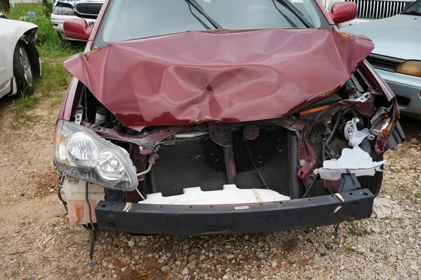 Kaza sürüş dikkat dağıtıcı — Stok fotoğraf