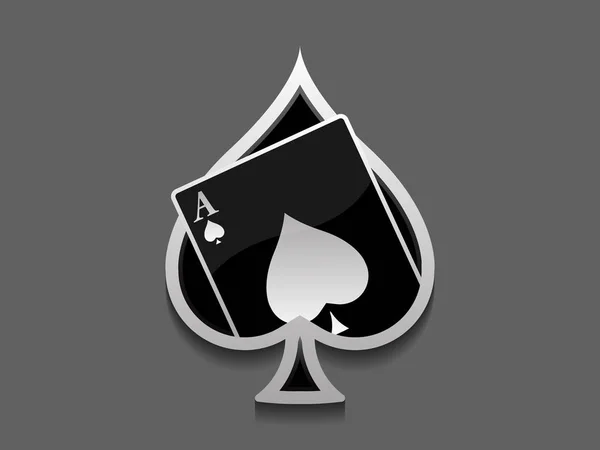 Ace of spades card logo Stock Vector by ©AntonioFrancois 144321793
