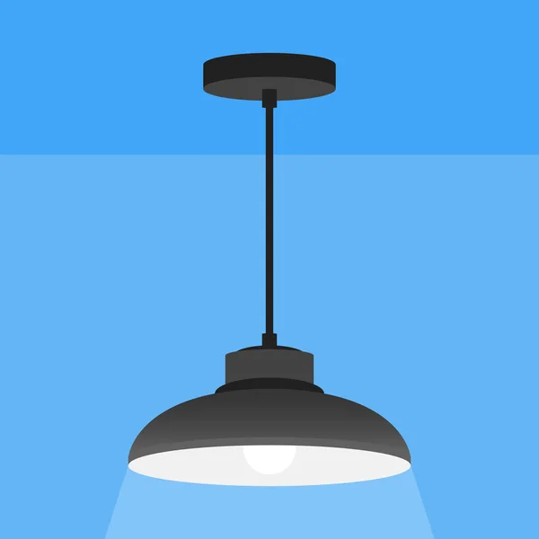 Lampe Suspendue Illustration Icône Vectorielle — Image vectorielle