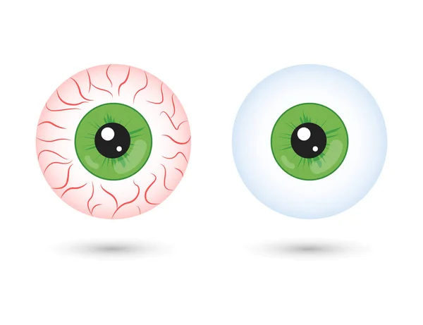 Eye Inflamed Healthy Illustration Vector — Stock Vector
